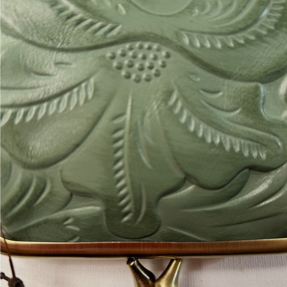 Patricia Nash Sage Leather Coin Pouch - Picture 4 of 7